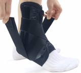 Reinforced Ankle Brace - Lace up with Stabilizer Straps