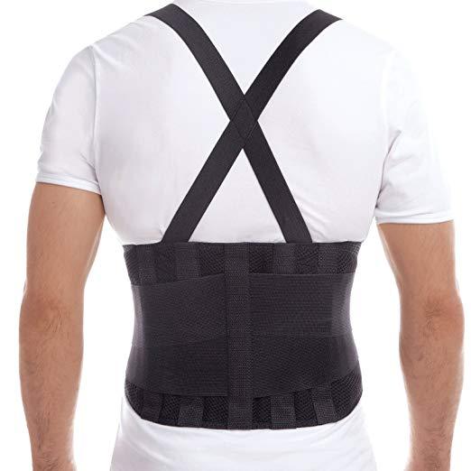 Back Brace with Suspenders - Lumbar Support
