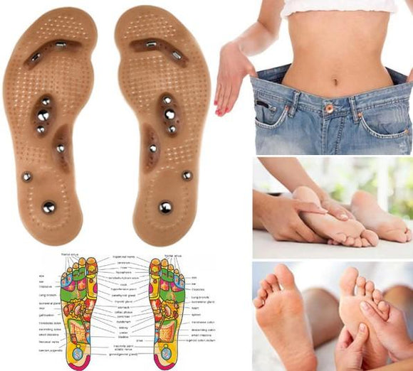 Acupressure Foot Insole - Magnetic Therapy - Stimulates Weight Loss