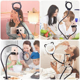 Professional Selfie Ring Light with Cell Phone Holder Stand for Live Stream