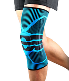 Compression Knee Sleeve Brace with Silicone Patella Stabiliser Support