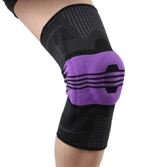 Compression Knee Sleeve Brace with Silicone Patella Stabiliser Support